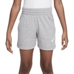 NIKE FD2919-063 G NSW Club FT 5IN Short LBR Shorts Girl's DK Grey Heather/Base Grey/White Size S