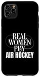 Coque pour iPhone 11 Pro Max Funny Air Hockey Player Real Women Play Air Hockey