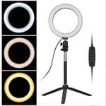 AJH Led Ring Light with Stand, Camera Photo Video Lighting Kit, Light Tripod Selfie Camera Ring Light, Ring Light with Plastic Color Filter Set