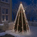 vidaXL Ljusnät för julgran 250 lysdioder kallvit cm 328885