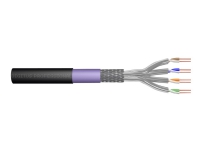 DIGITUS Professional - Samlet kabel - 500 m - SFTP, PiMF - CAT 7 - utendørs, solid - svart, RAL 9005