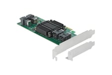 Delock PCI Express x8 Card to 4 x internal SFF-8643 NVMe - Low Profile Form Factor - kontrollerkort - U.2 NVMe - PCIe 3.0 x8