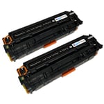 2 Black XL Laser Toner Cartridges to replace HP CE410X (305X) non-OEM/Compatible