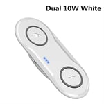 Kurphy Two-in-one ultra-thin charger dual charge 10W wireless fast charge Anti-skid Design With indication function