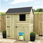 7 x 4 Reverse Apex Premier Pressure Treated Shed