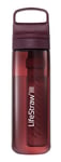 LifeStraw Go 2.0 Water Filter Bottle 22oz /0,65 liter Merlot Me Away OneSize - Fri frakt