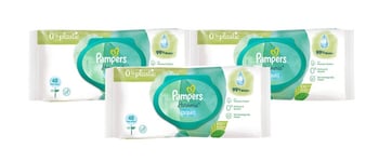 Pampers Baby Wipes Harmonie Aqua, Wet Wipes Pure Skin Protection - Pack 3