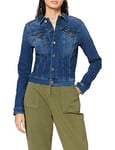 Tommy Jeans Women's Vivianne Slim Trucker Nnmbs Jacket, New Niceville Mid Blue Stretch, M