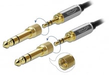 Delock High Quality Minijack 3.5 mm / Jack 6.35 mm kabel - 3 m