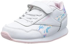 Reebok Baby Girls Royal Classic Jogger 3 Sneaker, Footwear White/Footwear White/Pixel Pink, 4 UK Child