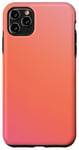 Coque pour iPhone 11 Pro Max Esthétique Aura Mignon Dégradé Pink Et Orange