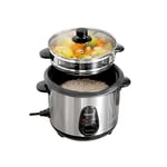 CUISEUR À RIZ ET CUISEUR À VAPEUR 2 EN 1 EN ACIER INOXYDABLE W900 LT2.2, Argent