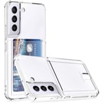Stöttåligt Transparent Silikon Skal Kortfack Solid® Samsung S22/S21/Plus/Ultra Transparent Galaxy S21
