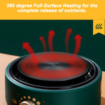 500W 1.6L Portable Electric Cooker US Plug With Foldable Handle Hot Pot Green