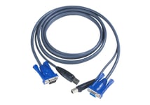 ATEN USB KVM Cable KVM-kablar Svart 3 m