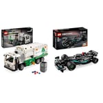 LEGO Technic Mack LR Electric Garbage Truck Toy for Boys & Girls aged 8 Plus Years Old & Technic Mercedes-AMG F1 W14 E Performance Race Car Toy for Kids, Boys and Girls aged 7 Plus