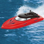 DAUERHAFT Waterproof High Speed RC Ship for Parent-Child Interaction with Unique Design(red)