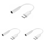 PremiumCord - Adaptateur pour Casque - USB de Type C vers Jack 3,5 mm - Connecteur Jack AUX Audio - pour Huawei P20, P20 Pro, P30, P30 Pro, Xiaomi 6/8, Mix 2/3, OnePlus6T, etc., Paquet de 3