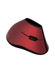 LogiLink Ergonomic vertical mouse wireless 2.4 GHz red - Vertical mouse - Optic - 5 knappar - Röd