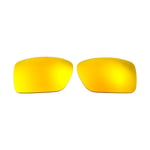Walleva 24K Gold Polarized Replacement Lenses For Oakley Double Edge Sunglasses