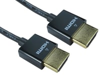 3m HQ HDMI Cable Lead 10.2 Gpbs Super Slim Thin ARC HEC 1080p Small Head flexi