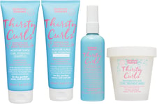 Umberto Giannini Thirsty Curls Curl Kit - Hydrating Shampoo & Conditioner, Overn
