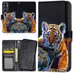 Samsung Galaxy A25 5G - Plånboksfodral/Skal Tigerunge