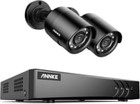 ANNKE 8 Channel 5MP H.265+ AI DVR CCTV Camera System with Human/Vehicle 2x 2MP