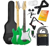 3RD AVENUE XF203CGRPK 3/4 Size Electric Guitar Bundle - Green, Green