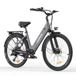ENGWE HillMiles MileCity 1, 26" Step Through Elcykel, 250W Motor, Max 100KM, 36V 13Ah Batteri, 25 KM/H, 7 Växlar , Perfekt För Stadspendling