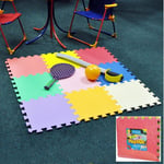 9Pcs Large Interlocking Play Mats Kids Baby Children Soft Foam Floor Mat Safety