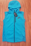 Nike Boy’s Tech Pack Sleeveless Zip Hoodie (Blue Black Sz XL Age 13-15 Yrs New