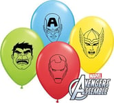 Marvels Avengers Assemble Faces Assortment 5" Qualatex Latex Balloons x 20