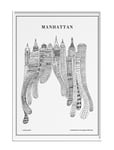 Manhattan Home Decoration Posters & Frames Posters Black & White Multi/patterned Olle Eksell