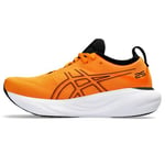 Asics Homme Gel-Nimbus 25 Sneaker, Bright Orange/Black, 50.5 EU