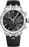 Maurice Lacroix AI6038-SS000-330-2 Aikon Sort/Gummi Ø44 mm