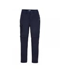 Craghoppers Womens/Ladies Expert Kiwi Convertible Work Trousers (Navy) - Size 18 Short