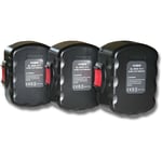 Vhbw - 3x Batterie compatible avec Bosch psr 14.4-2, psr 14.4VE-2(/B), PSR1440, PSR1440/B, pst 14.4V, psr 140 outil électrique (3000 mAh, NiMH, 14,4