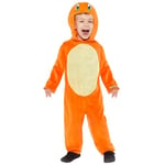 Amscan 9918518 - Unisex Officially Licensed Pokémon Charmander Hooded Jumpsuit Kids Fancy Dress Costume Age: 6-8yrs