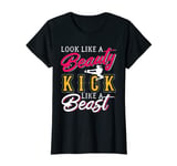 Womens Kickboxing Look Like A Beauty Kickboxer Lover Gift T-Shirt