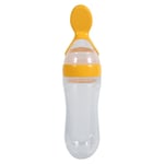 Unbranded 90ml silicone baby toddler feeding bottle with spoon fresh f