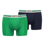 Levis Kalsonger 2P Men Sportswear Logo Boxer Brief Blå/Grön bomull Large Herr