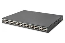 Gigabit Ethernet PoE+ Injector Hub, 802.3at, 10G 24-port, Power Pins:3/6(+), 1/2(-), 370W