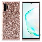 Glitter Samsung Galaxy Note 10 Plus skal - Rosa Rosa