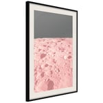 Plakat - Pink Moon - 30 x 45 cm - Sort ramme med passepartout