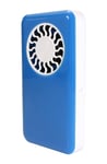 TechAffect® Handheld Mini USB Rechargeable Fan - Blue with White