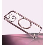Mobilskal MagSafe Transparent iPhone 15, Rosa