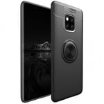 Mate 20 Pro Praktisk Stöttåligt Skal med Ringhållare V3 LYA-L29 Svart