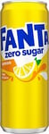 Fanta Zero Sugar Lemon burk Sleek can
