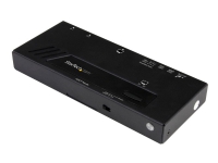 StarTech.com 2-Port HDMI Automatic Video Switch - 4K 2x1 HDMI Switch with Fast Switching, Auto-Sensing and Serial Control (VS221HD4KA) - Video/audio switch - 2 x HDMI - stasjonær